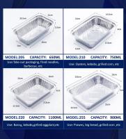 32 oz Aluminum Foil Lunch Box Eco-Friendly Food Container