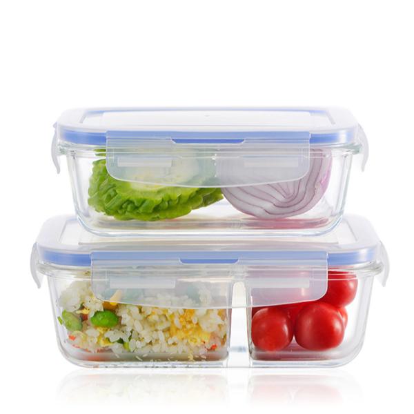 Escape o recipiente de alimento do vidro de Borosilicate da prova 1000ml 0.8mm