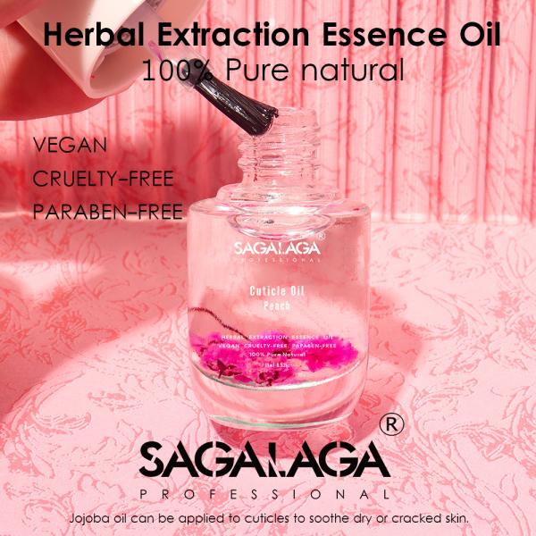 Vegan Free Nail Cuticle Growth Oil Natural Hydrating Softening With Flower Oil for Healthy Nails Manicure Tools