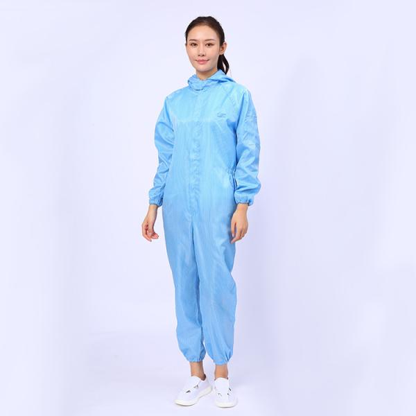 Easy Cleaning Disposable Coverall Suit Soft For Dust Free Clean Room