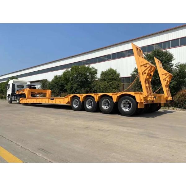 8.12.16 Tires Heavy Machinery Low Flat Trailer with 1 Year After-sales Service