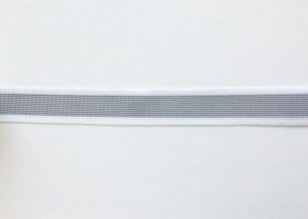 OEM / ODM EN471 100% Polyester light Silver Reflective Clothing Tape , reflective fabric tape