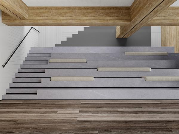 1600x3200mm Matt Parede exterior durável porcelana laje de pedra sinterizada e lajes de rocha de porcelana para sala de jantar