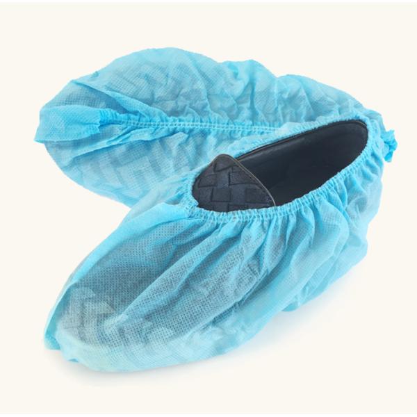 S&J Premium Shoe Covers Plastic PP PE Anti-slip Waterproof Disposable Non woven Safety Shoes Protector Cover