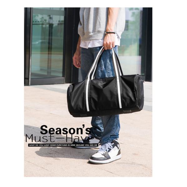 29L Sports Gym Bag Oxford Waterproof Travel Bags With Shoe Pocket