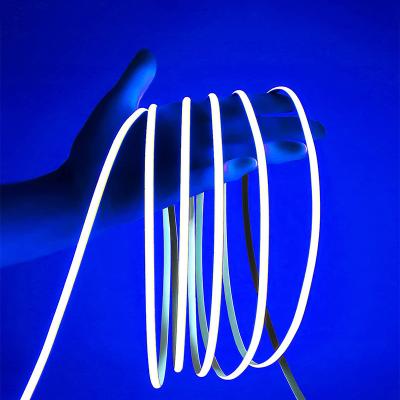 100lm/w DC 12V24V 8mm 320leds Azul Flexível COB LED Strip Light para armário quarto Iluminação de cozinha Decoração