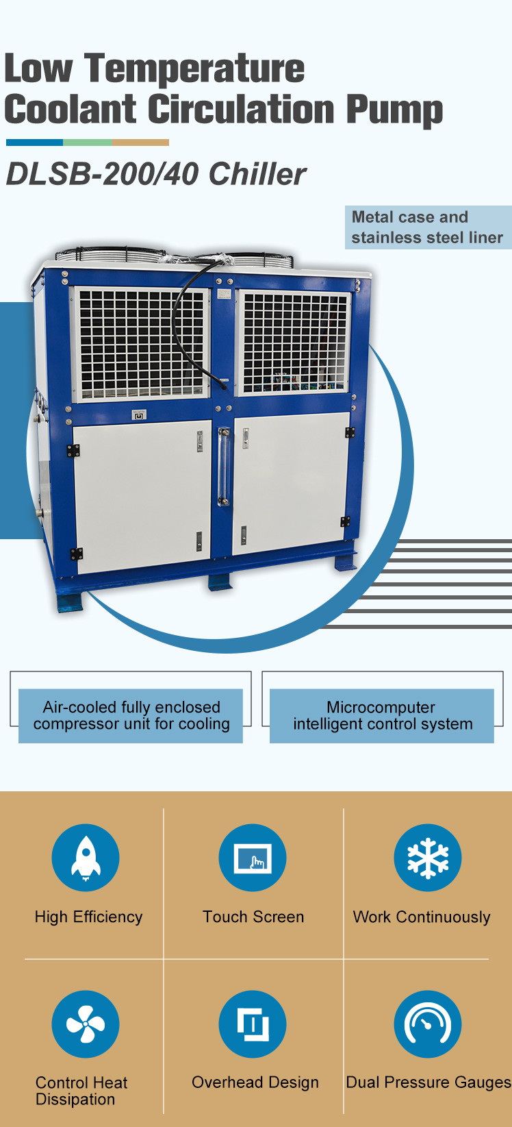 Охладитель криогенное 200L Cooled воздуха оборудования лаборатории охладителя обеспечивая циркуляцию