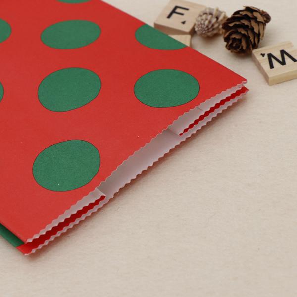 Fancy Fête de Noël Favour Gift Kraft Sac en papier avec poignée Couleur personnalisée Accepté