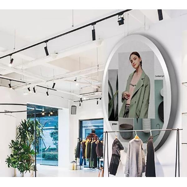 Внутренний HD креативный круглый светодиодный дисплей Реклама полный цвет