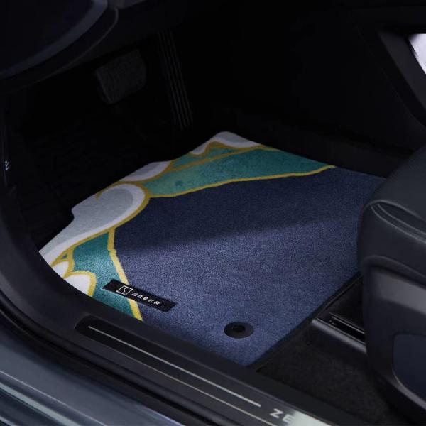2021- Zeekr001 Landscape Foot Mat Carpet Surface Automotive with Leopard Design Style
