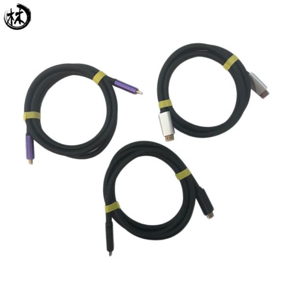 4.8mm Outer Diameter 1.4v Lightning HDTV Cable Black Color