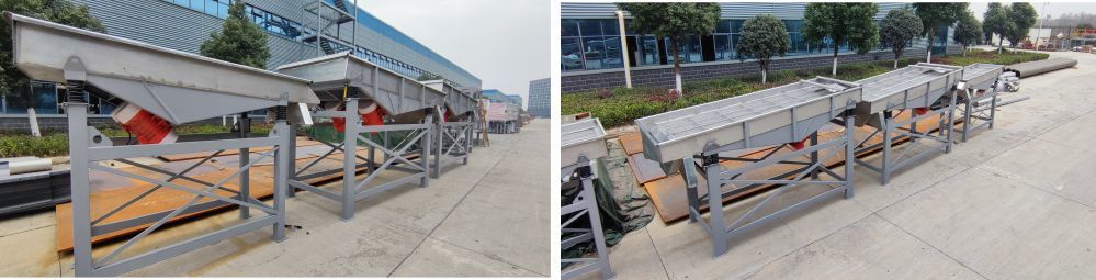 Plastic Recycling Vibrating Screen Machine 300-2000kg/H 3 Phase