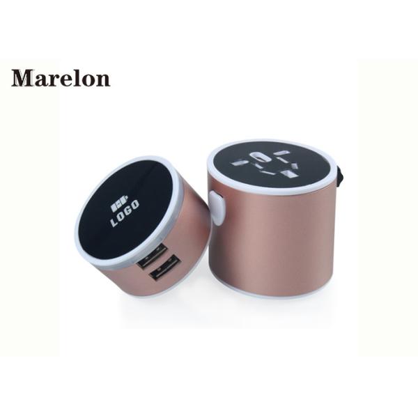 Multi Plug Travel Power Adapter / Mobile Phone Accessories 2 USB Ports
