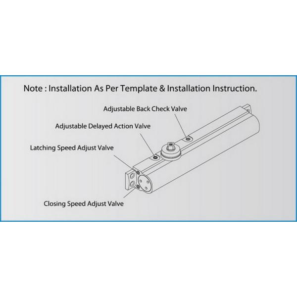Контролируемая автоматическая алюминиевая дверь - более близкая сверхмощная собственная личность закрывая американский стиль