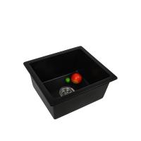 Évier de cuisine en pierre de quartz de cuvette de place de la profondeur 200mm pour le Cabinet minimum