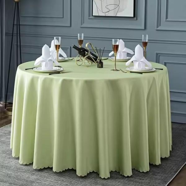 Customized Hotel Table Linens High Temperature Resistant With Jacquard Technics