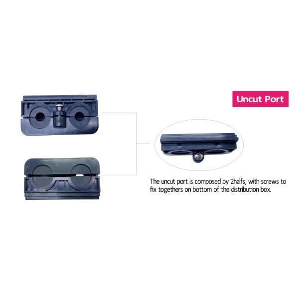 FTTH столбик установлен на открытом воздухе IP65 оптоволоконный разделитель распределительный ящик плоские порты