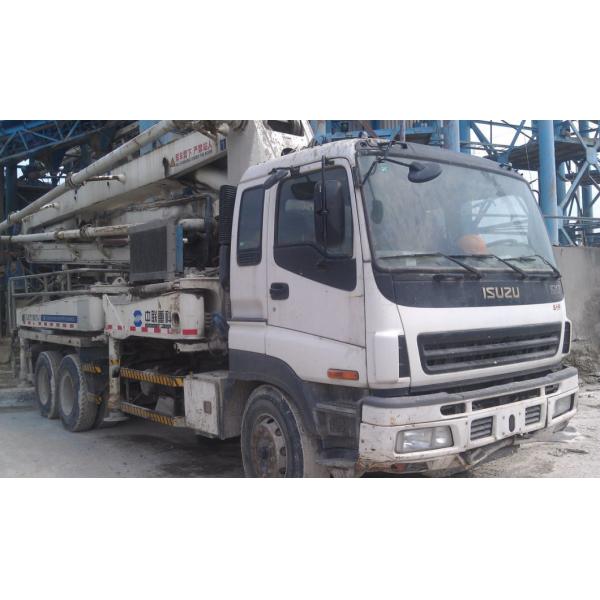 Zoomlion 37m 2007 Использованный бетонный насос грузовик монтированный насос с цилиндровой структурой