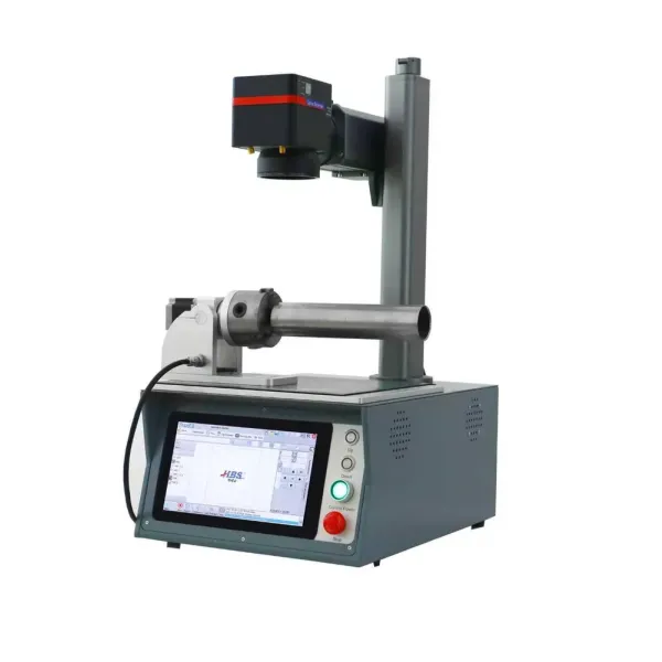 Mini Tabletop Fiber Laser Engraving Equipment in Production Line