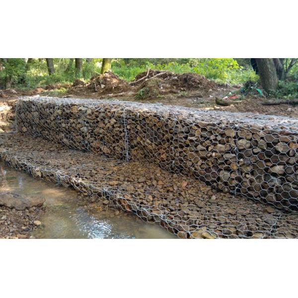 Отверстие корзины 8*10cm Gabion регулирования паводковых вод реки изготовления на заказ шестиугольное