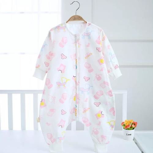 Wearable Organic Cotton Muslin Fabric 100 Organic Transition Sleeping Bag OCMF 010