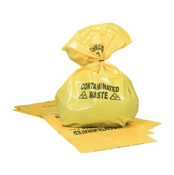 Customized Biohazard Waste Bags yellow Medical Action Infectious Waste Bag