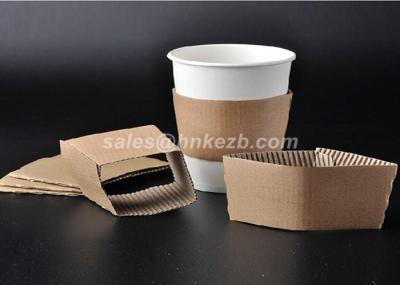 Disposable Paper Cup Accessories Cardboard Paper Sleeves For Coffee Cups