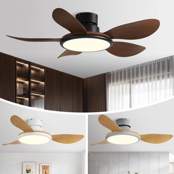 Manufacturer 110V-240V Retro Ceiling Fan With Light , Modern Ceiling Fan With Remote Control