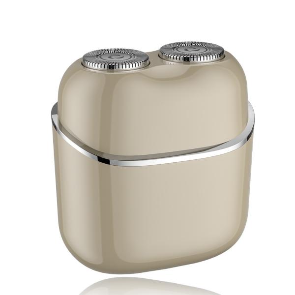Portable Mini Dual-Head Electric Shaver Fully Washable with Magnetic Floating Design for Men