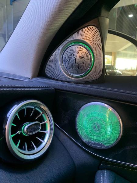 Alto-falantes de porta de áudio giratório 3D, alto-falante de tweeter de som ambiente para Mercedes Benz