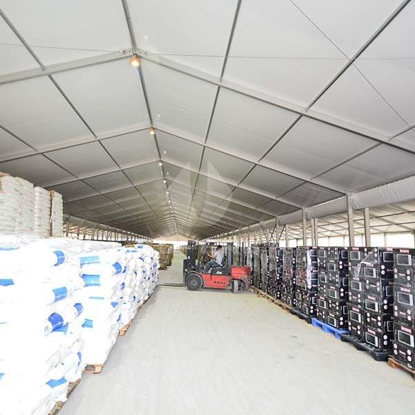 White Waterproof Industrial Aluminum Frame Tent For Storage Warehouse