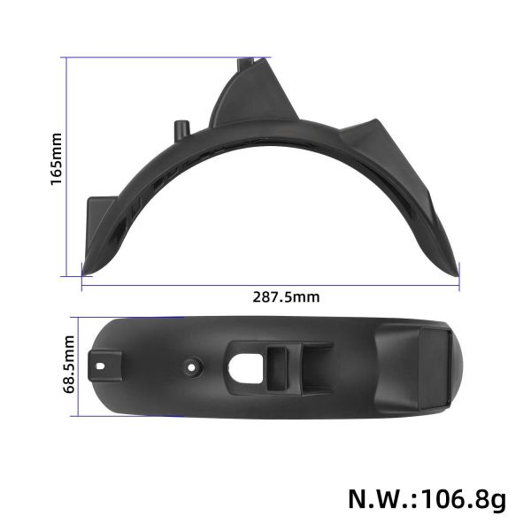 Original MI 4 Lite Scooter Mudguard With Tail Light Rear Fender For Xiao Mi 4Lite Second Generation