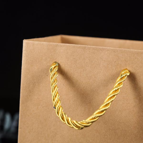 Изготовленной на заказ бумажный мешок подарка Брауна хозяйственной сумки бумаги Крафт покрашенный ручкой