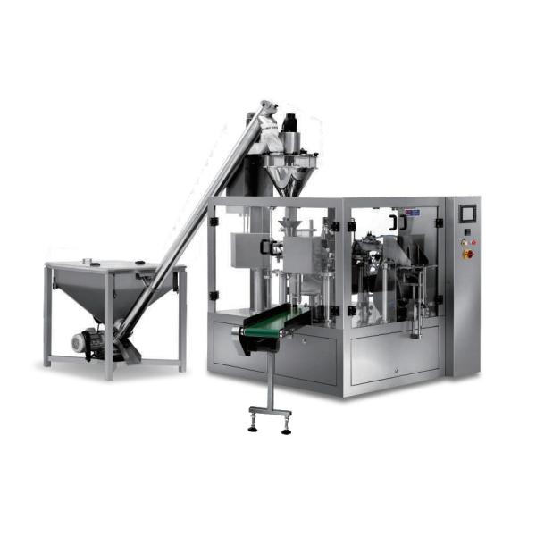 Rotary Premade Vertical Powder Packing Machine Ziplock Doypack Milk Powder