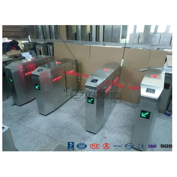 2 Ways Outdoor Flap Barrier Gate Barcode System Controlled Access Turnstile