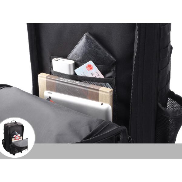 покрытие PU сумки водоустойчивое 1000D Cordura рюкзака армии черноты 45L