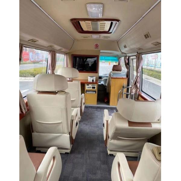 2015 Year 10 Seats Used Higer Coaster Bus , Used Mini Bus Coaster Bus 86kw With Luxury Seats For Business