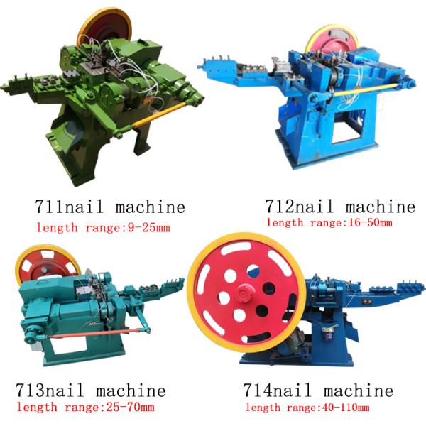 Automatic high speed nail making machine