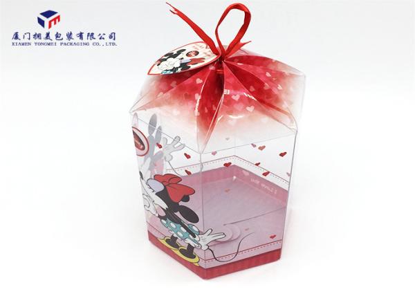 PET 18.4cm Height Plastic Packing Box, Light Weight Plastic Gift Box Custom Printing