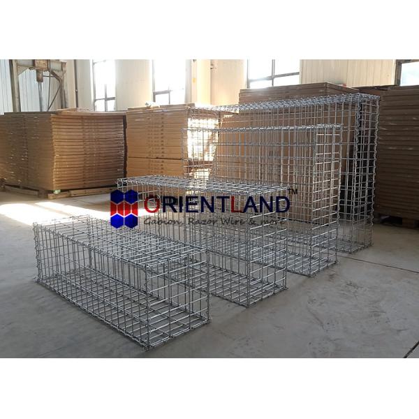 Rock Solid Fencing Welded Modern Gabion Wall 50×50mm 1m×0.3m×0.3m Metal Gabion Baskets