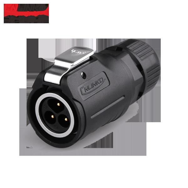 Cnlinko LP-16-2 Pin Metal Wiring IP68 Screw Circular Waterproof Aviation Plug Connectors