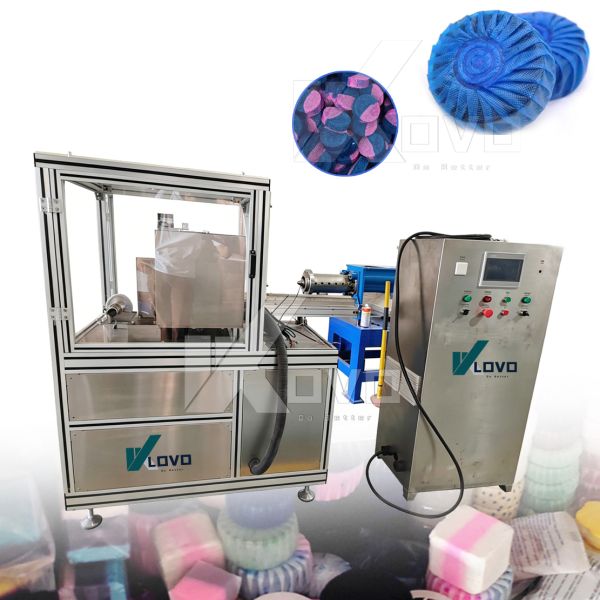 Toilet Block Water Soluble Film Paper Blue Bubble Production Line Cleaner Making Machine