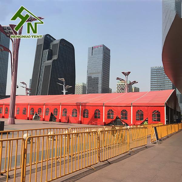 200 People Aluminium Frame Tent Red Colorful Large Wedding Marquee