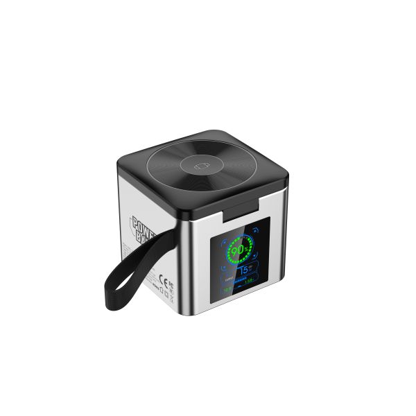 Wireless Charging Power Bank LED Display  45W Portable Charger Retractable Cable