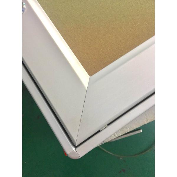 Outdoor Waterproof Lockable Aluminum Frame Door Open Cork Billboard Case