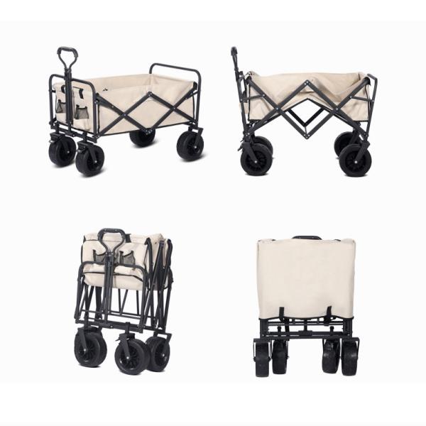 Roll Container Heavy Duty Wheel Outdoor Folding Wagon Cart for Camping and Travelling
