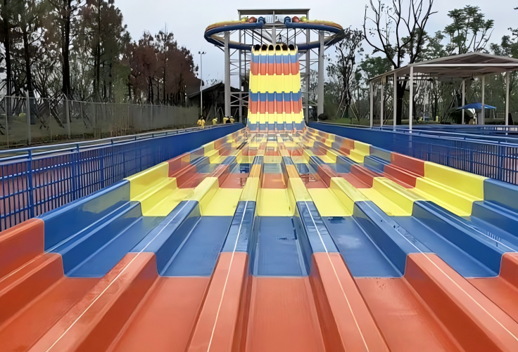 Water Park PVC Octopus Water Slide 8-15m Height Waterproof
