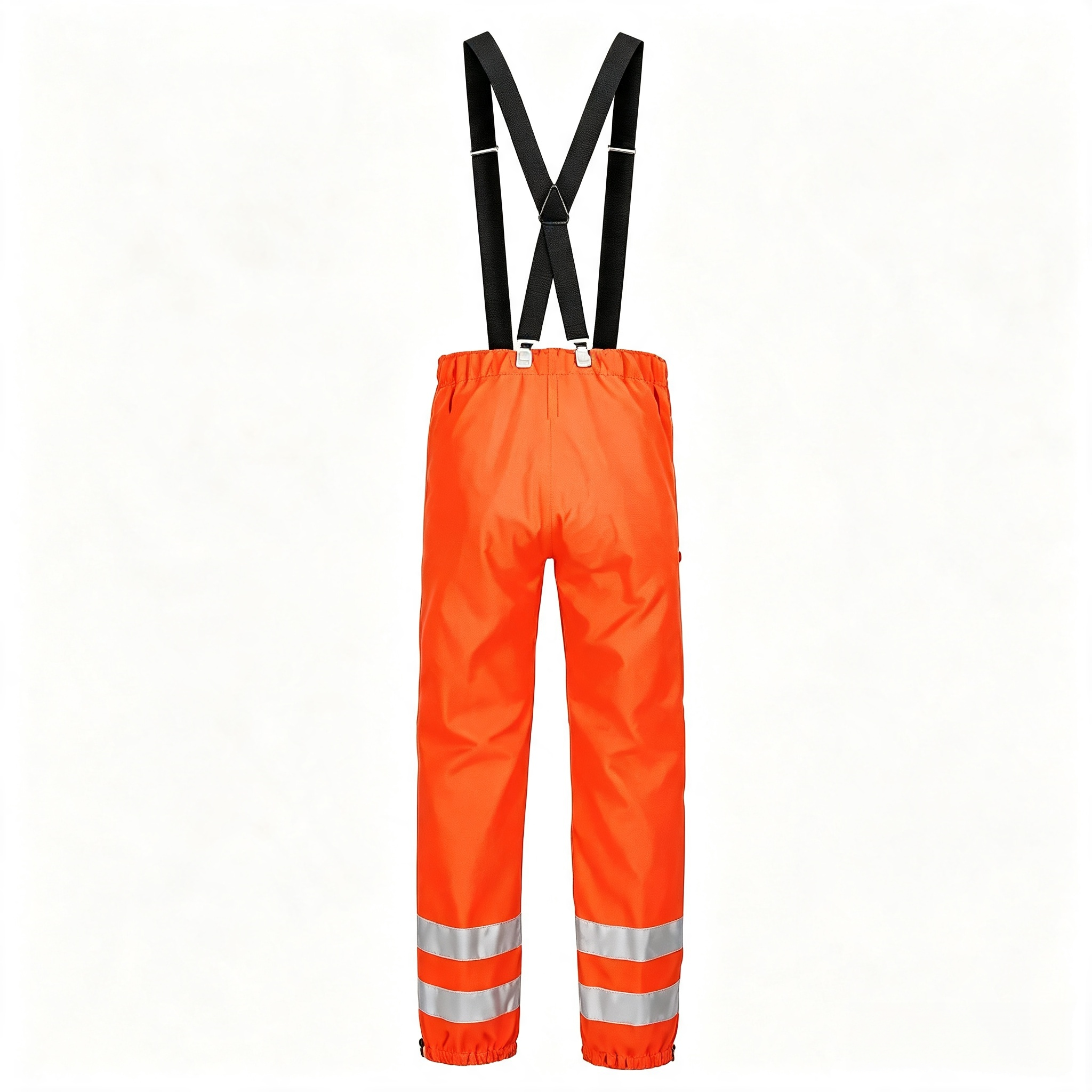 Durable Work Bib Pants Adjustable Power Washing Clothing High Visibility