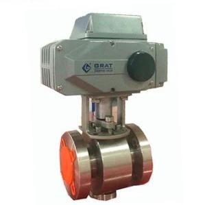 ASME Motorized Electric Ball Valve High Temperature Stainless Steel Ball Valves