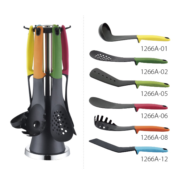 Food Grade Level Nylon Kitchen Tool Utensil Set for Nonstick Cooking Gadgets Ware